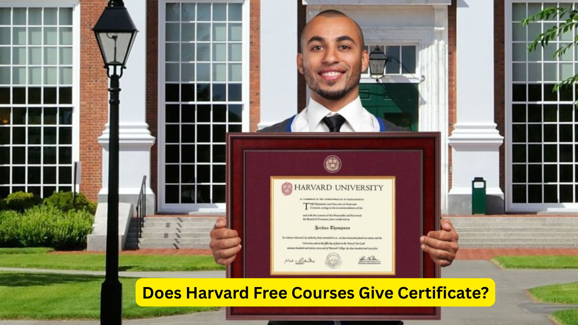 Does Harvard Free Courses Give Certificate?