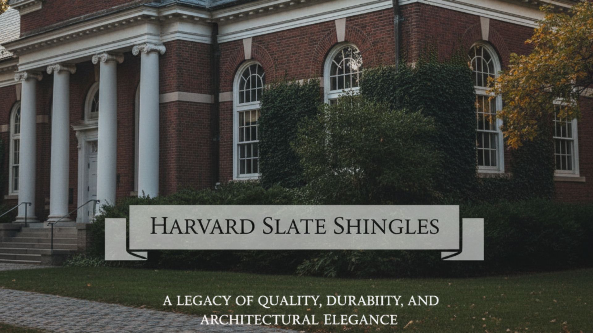 Harvard Slate Shingles​: A Legacy of Quality, Durability, and Architectural Elegance